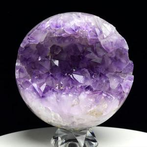 ロマネサイトインアメジスト ファントム 丸玉 (約28.8mm珠) ブラジル産