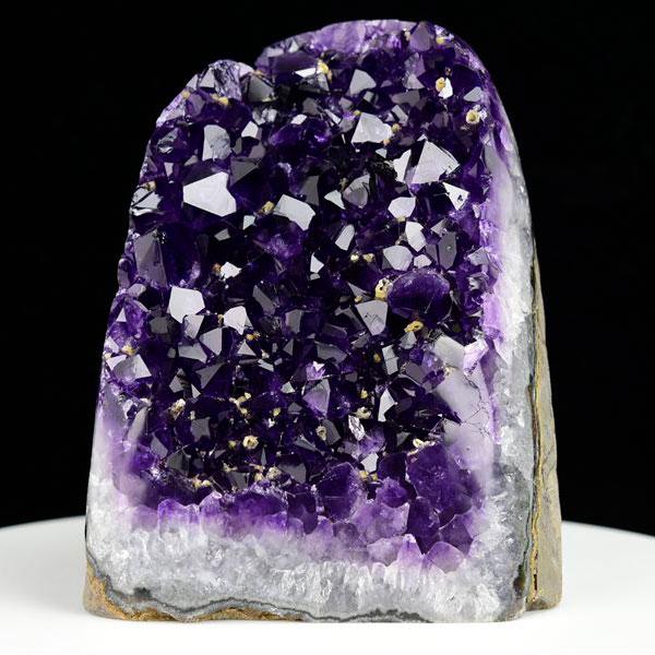 アメジスト クラスター カットベース ポリッシュエッジ (約1644g) 原石 ウルグアイ アルティ...