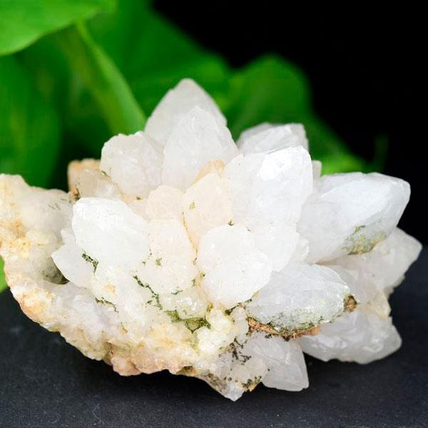 珍品 水晶 クラスター フラワークォーツ (約209.3g) 原石 モロッコ・スマラ産 天然石 ジオ...