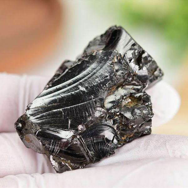 エリートシュンガイト ラフ 約26.4g 原石 ロシア産 カレリア共和国産 高純度 シュンガ石 シル...