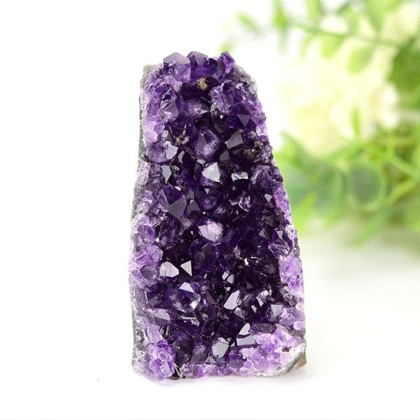 アメジスト クラスター カットベース 約324g 原石 ウルグアイ アルティガス産 スタンド 紫水晶...