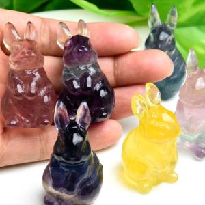 正財運 フローライト 蛍石 龍亀 ロングイ彫刻 置物 種類お任せ(販売
