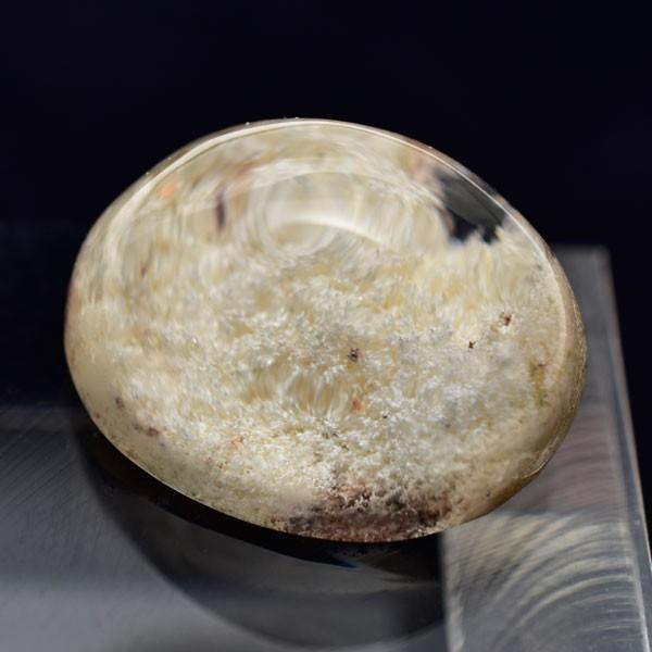 ホワイトガーデンクォーツ (約5.2g) カボション ルース タンブル 水晶 庭園水晶 天然石 パワ...