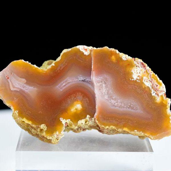 Laguna Agate ラグナアゲート 瑪瑙 (約40g) 原石 メキシコ ラグナ産 メノウ ラグ...