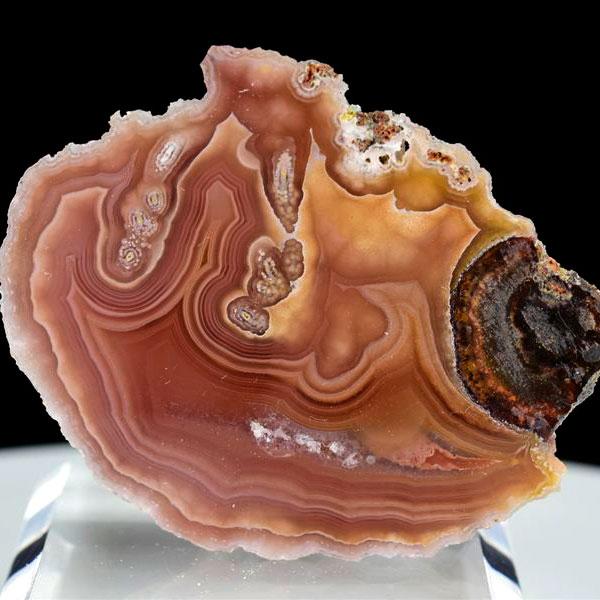 Laguna Agate ラグナアゲート 瑪瑙 (約43.5g) 原石 メキシコ ラグナ産 メノウ ...