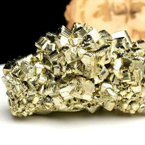 パイライト EXグレード 黄鉄鉱 クラスター (約564g) CUBO Huanzala