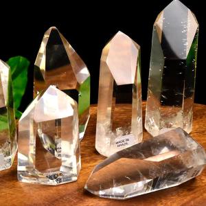 スーパーEXグレード 天然 水晶 ポイント 超透明 (約90g~110g前後) 種類