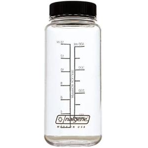 nalgene(ナルゲン) 広口0.5L フラットキャンプ クリア×ブラック 91257 (クリアブラック .)｜up-to-date