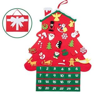 アドベントカレンダー クリスマス 子供のおすすめランキング T98 クリスマス 壁掛け 飾り カウントダウン アドベントカレンダー デコレーション 布絵本 フェルトクリスマス ツリー タペストリー ホウス