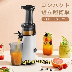 ジューサー 低速 ミキサー 小型 スロージューサー カス分離 ジューサーミキサー 水洗い可能 お手入れ簡単 操作簡単 調理家電 軽量 プレゼント ギフト