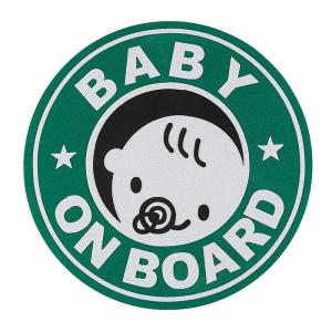 赤ちゃん乗車中 BABY ON BOARD マグネット 外貼り ステッカー