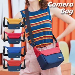 カメラバッグ 一眼レフ ショルダー 女子 軽量 カラフル