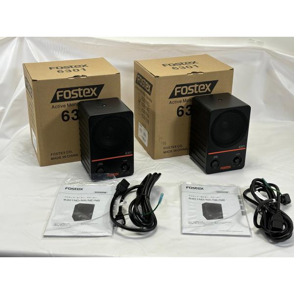 【美品】Fostex アクティブスピーカー　6301NE　ペア　純正箱付き　ほぼ未使用？