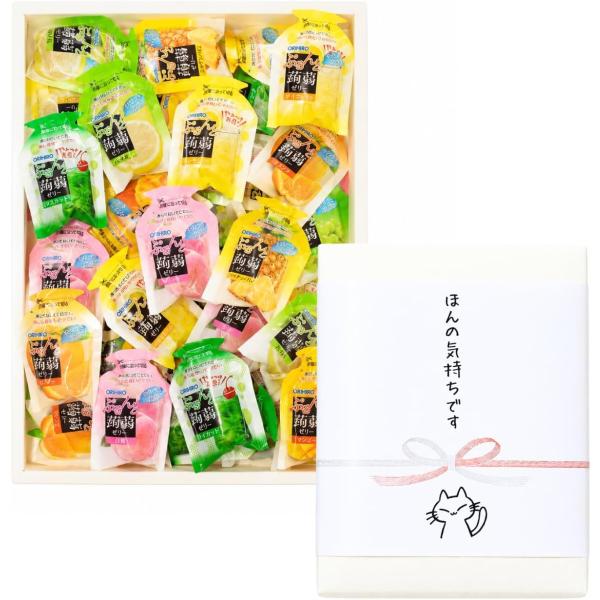 【箱入りのし付き★ほんの気持ちです】ぷるんと蒟蒻ゼリー 960g 8種 48個入り 詰め合わせ