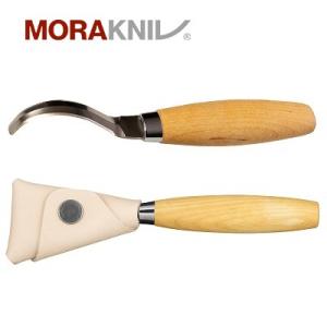 モーラナイフ フックナイフ 163 ダブルエッジ ステンレス Morakniv 正規品 | 木工用ナイフ 木工ナイフ 工作 木 彫り出し 削り出し スプーン作成 ボウル作成｜upi-outdoorproducts