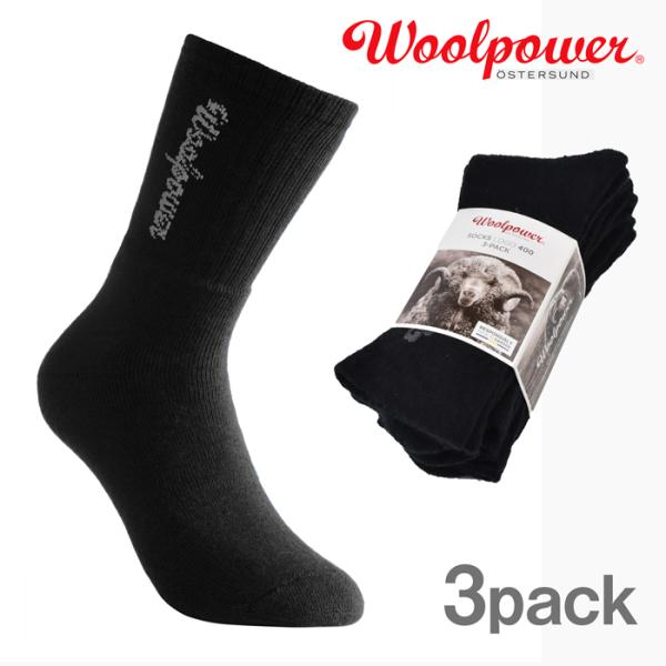 Woolpower ウールパワー ソックス ロゴ 400（3パック）