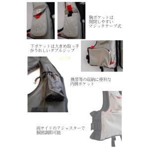 フローティングベスト 笛付 釣り フィッシング...の詳細画像1