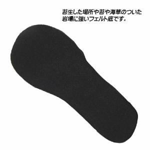 鮎タビ 中割 フェルトソール タイプ ブラック...の詳細画像1