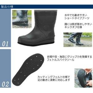 フェルトスパイク ソール チェストハイ ウェー...の詳細画像2
