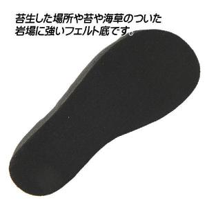 鮎タビ 中割先丸 フェルトソールタイプ ブラッ...の詳細画像2