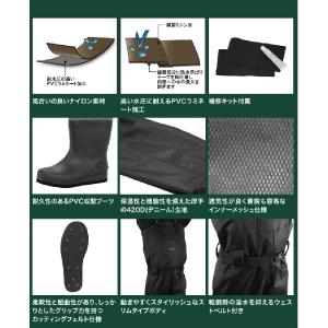 フェルトスパイクソール チェストハイ ウェーダ...の詳細画像2