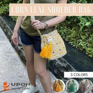 巾着 ショルダーバッグ バッグ 手編み 手作り メッシュ 夏かばん 可愛い グリーン ピンク 黄 E0046 アジアン雑貨専門アップオンストア 通販 Yahoo ショッピング