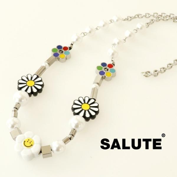 SALUTE サルーテ FLOWER ANARCHY NECKLACE フラワーアナーキーネックレス...
