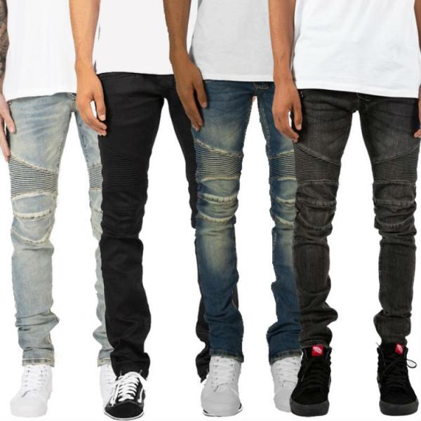 mnml ミニマル STRETCH DENIM PANTS JEANS ストレッチバイカーデニムパン...