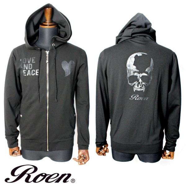 Roen ロエン パーカ MAT SKULL PARKA マットスカル パーカー