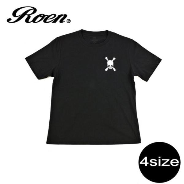 ロエン roen Tシャツメンズ レディース ファッション カットソー ブラック 黒 半袖 プリント...