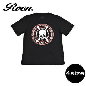 ロエン roen Tシャツ 半袖 スカル ドクロ ブラック｜upper-gate