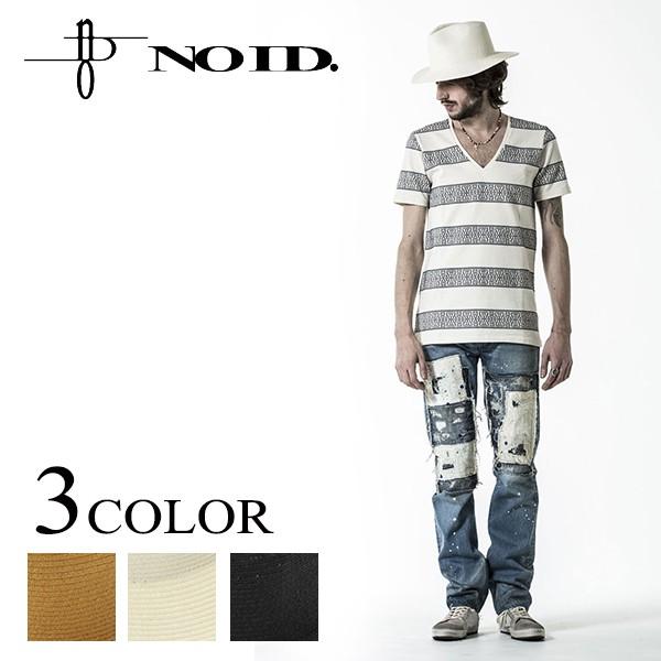 NO ID ノーアイディー リボンレスロングブリムペーパーブレードハット HAT 帽子