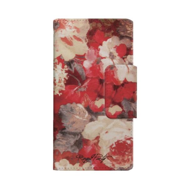 スマホ スマートフォン マルチ 手帳型 ケース ギズモビーズ flower 花柄 ROYALPART...