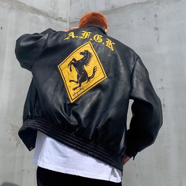 アフューグッドキッズ A FEW GOOD KIDS AFGK レーシングレザージャケット メンズ ...