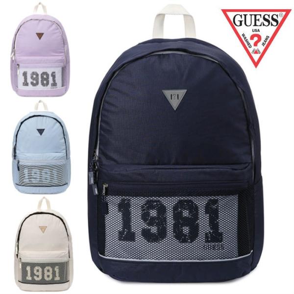 ゲス ポーチ付きバックパック リュック かばん バッグ 通勤 通学 旅行 メンズ レディース ユニセ...