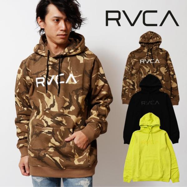 RVCA ルーカ プルオーバー スウェット パーカー 裏起毛 ロゴプリント メンズ レディース アウ...