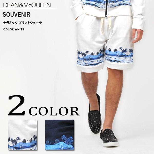 DEAN&amp;McQUUEN ディーン&amp;マックイーン プリントショーツ ハーフパンツ メンズ ショートパ...