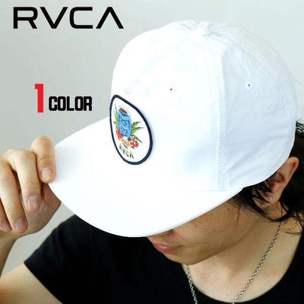 RVCA ルーカ CAP キャップ 帽子 スナップバック ストレート ホワイト 白 メンズ レディー...