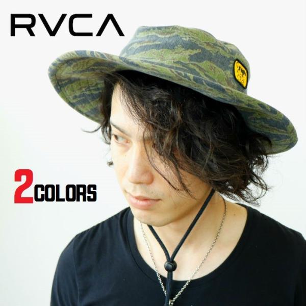 RVCA ルーカ ハット 帽子 アウトドア カモフラ ブラック 黒 タイガーカモ 迷彩 ジャングル ...