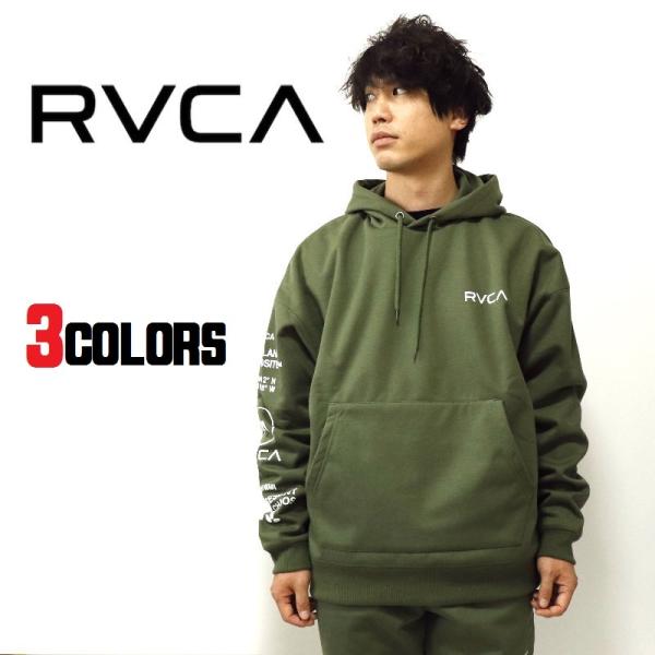ルーカ/RVCA メンズ パーカ TEXTER HOODIE スウェットパーカー 長袖トップス 裏起...