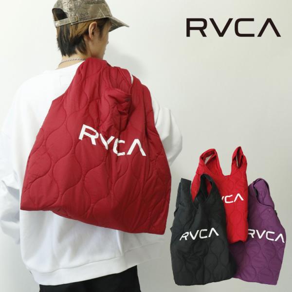 RVCA ルーカ メンズ QUILTING SHOPPER バッグ ショルダーバッグ キルティング ...