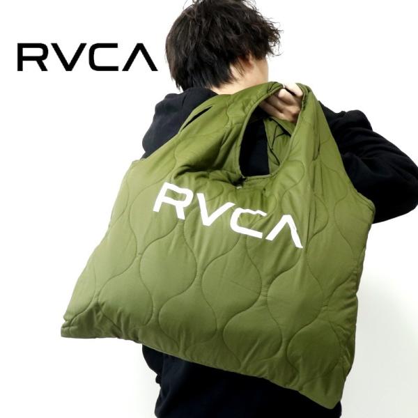 RVCA ルーカ キルティング ショッパー エコバッグ トートバッグ ビッグサイズ 買い物 ショッピ...