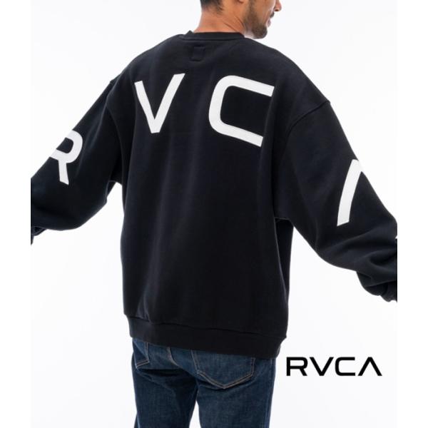 RVCA ルーカ ビッグロゴスウェット トレーナー 長袖 メンズ ルーズ オーバーサイズ カジュアル...