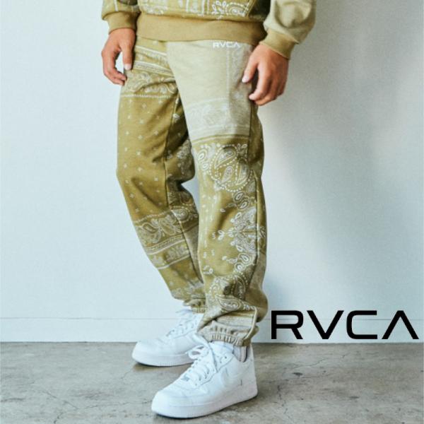RVCA ルーカ PATCHWORK BANDANA SWEAT PANTS スウェットパンツ メン...