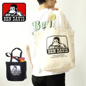 BEN DAVIS ベンデイビス TOTE BAG トートバッグ ロゴ プリント カジュアル 通勤 通学 ユニセックス ギフト プレゼント｜upper-gate