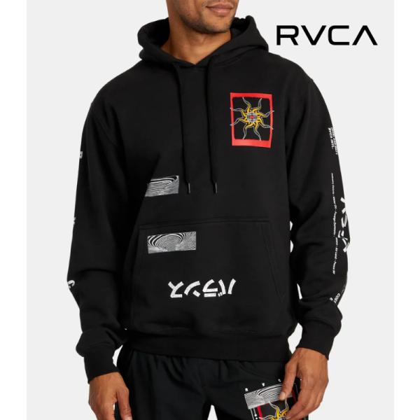 RVCA ルーカ BLACK SUN HOODIE メンズ パーカー スウェット 男性 フーディ プ...
