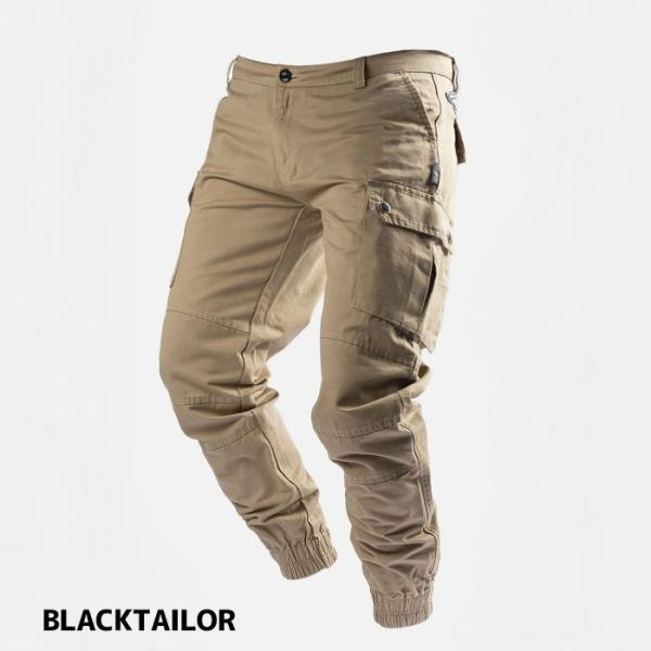 ブラックテイラー C34 CARGO KHAKI スト系 ストリート メンズ カーゴパンツ ジョガー...