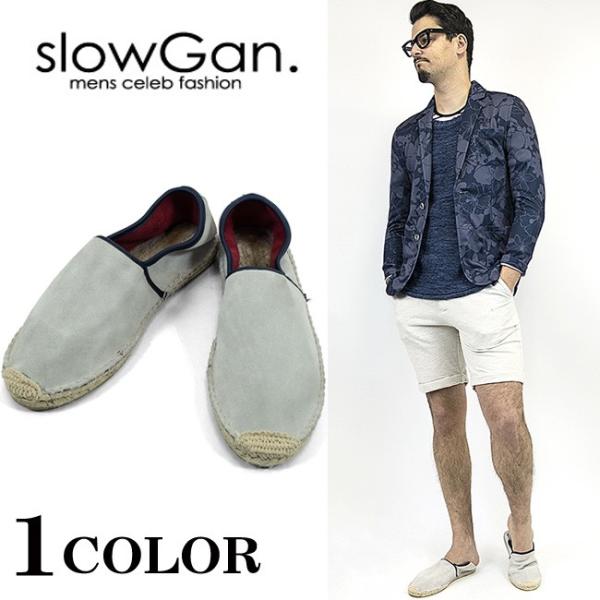 slowGan スローガン エスパドリーユ スリッポン メンズ シューズ