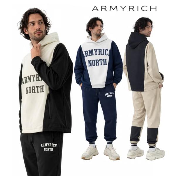 ARMYRICH アーミーリッチ ドッキングパーカーセットアップ メンズ 上下セット ジャージ カジ...