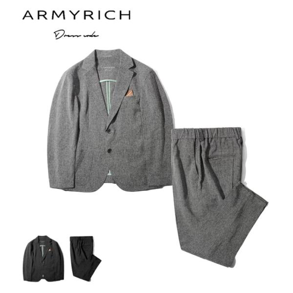 ARMYRICH アーミーリッチ TRストレッチセットアップ メンズ 男性 上下セット スーツ きれ...